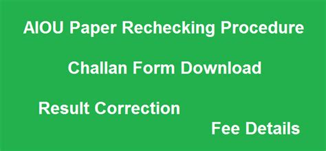 aiou rechecking|Downloads .